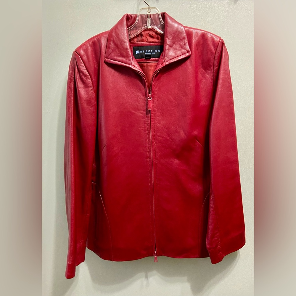 Kenneth Cole Reaction Genuine Leather Jacket Size M